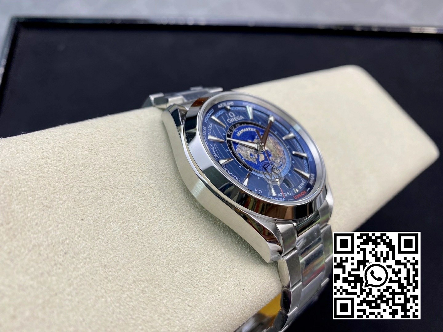 Omega Aqua Terra Worldtimer VS Factory 1:1 Best Edition Blue Dial