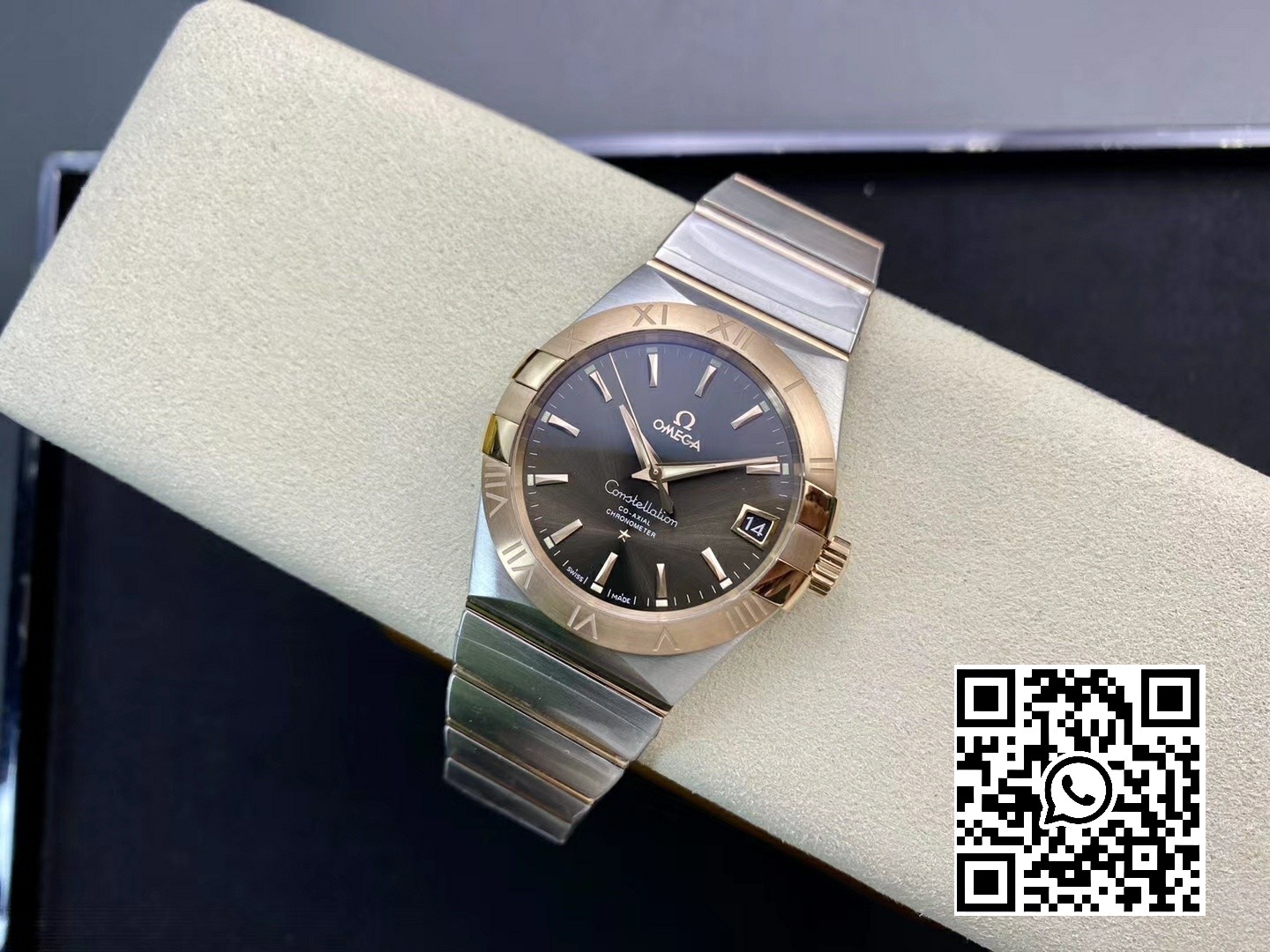 Omega Constellation 38mm SS/RG VS Factory 1:1 Best Edition Brown Dial