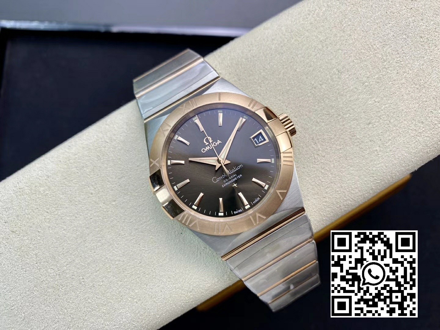 Omega Constellation 38mm SS/RG VS Factory 1:1 Best Edition Brown Dial