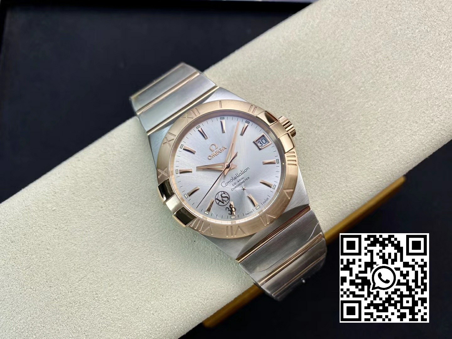 Omega Constellation 38mm SS/RG VS Factory 1:1 Best Edition Silver Dial