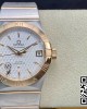 Omega Constellation 38mm SS/YG VS Factory 1:1 Best Edition White Textured Dial