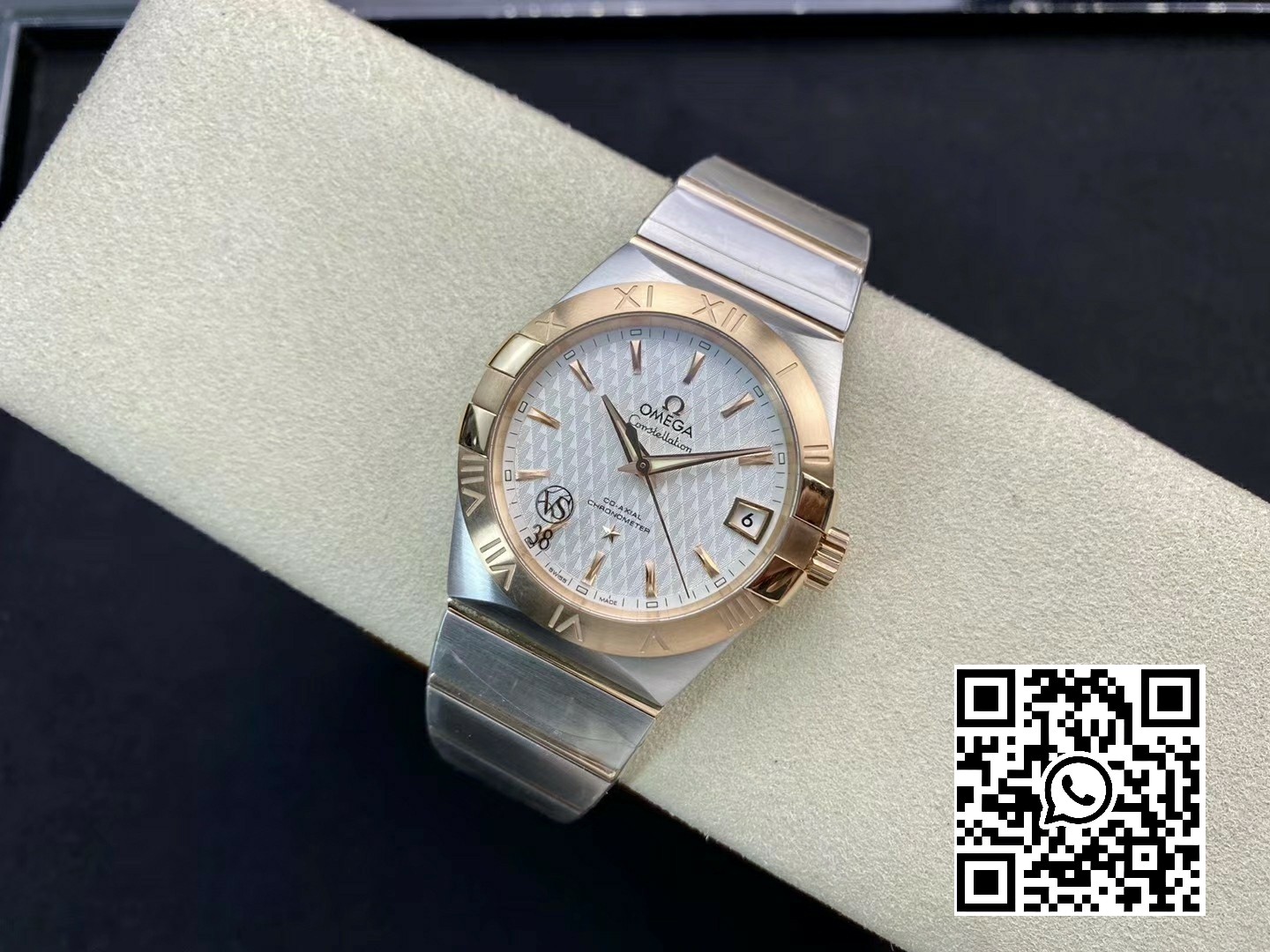 Omega Constellation 38mm SS/YG VS Factory 1:1 Best Edition White Textured Dial