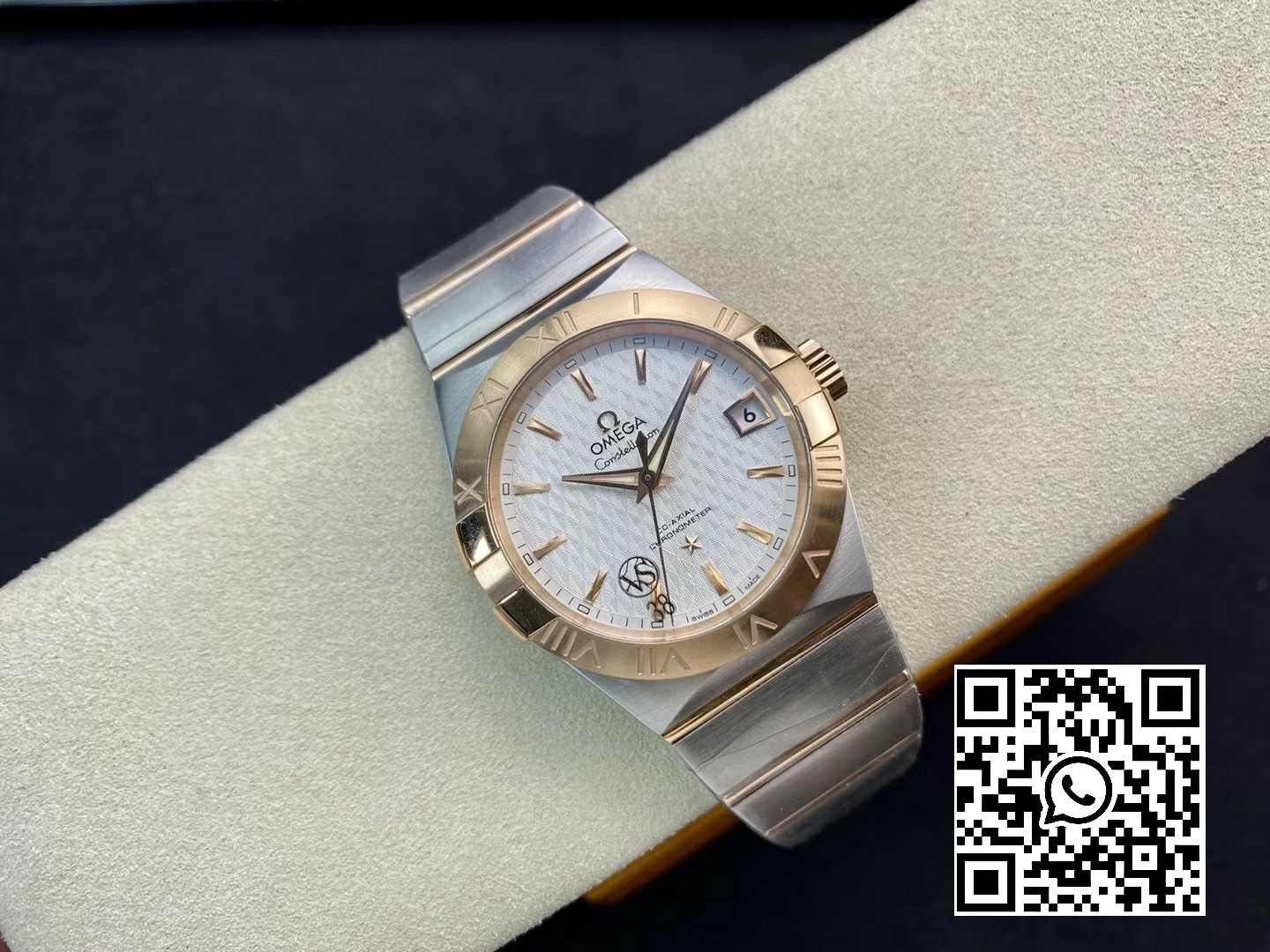 Omega Constellation 38mm SS/YG VS Factory 1:1 Best Edition White Textured Dial