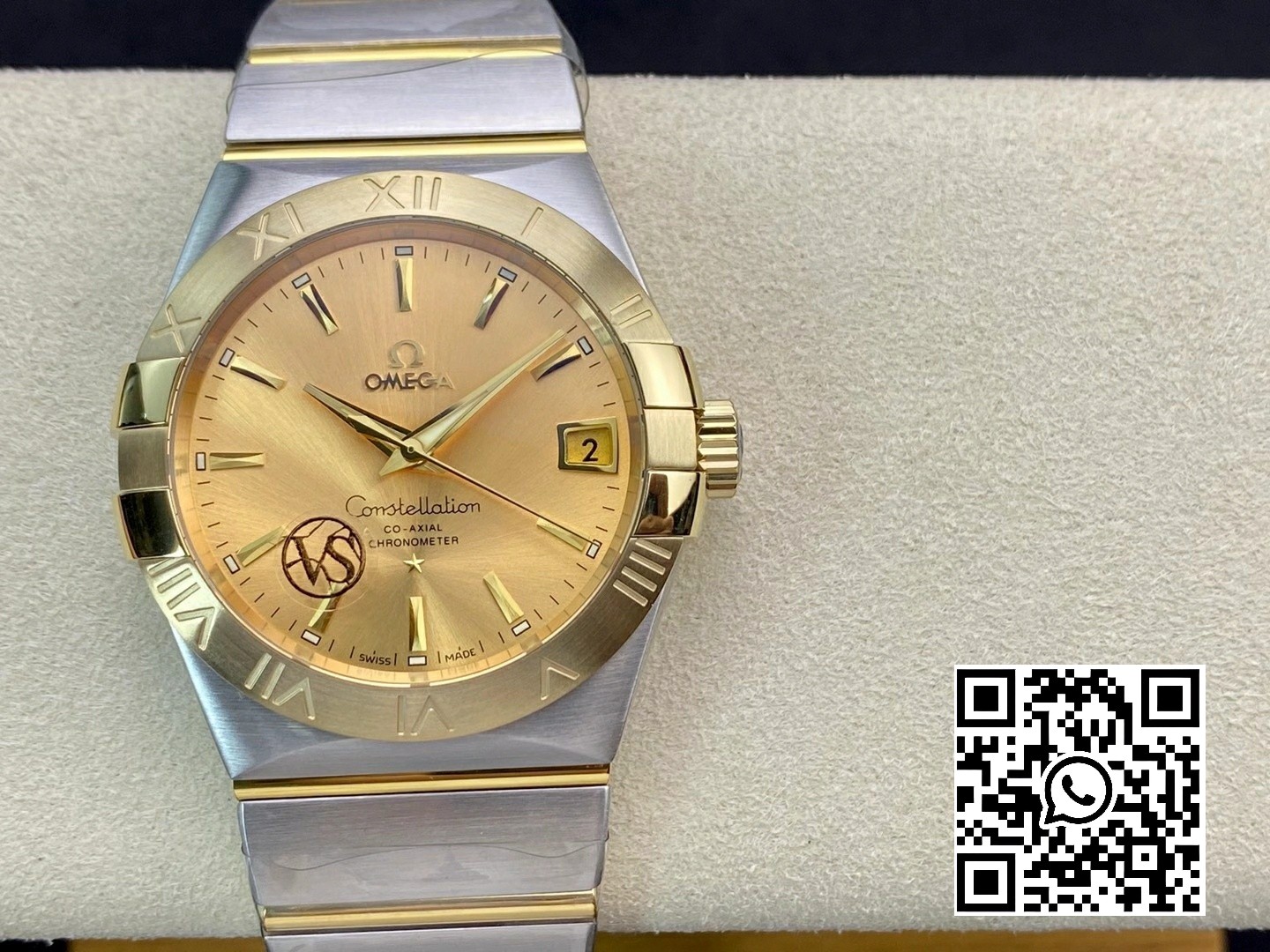 Omega Constellation 38mm SS/YG VS Factory 1:1 Best Edition Yellow Gold Dial