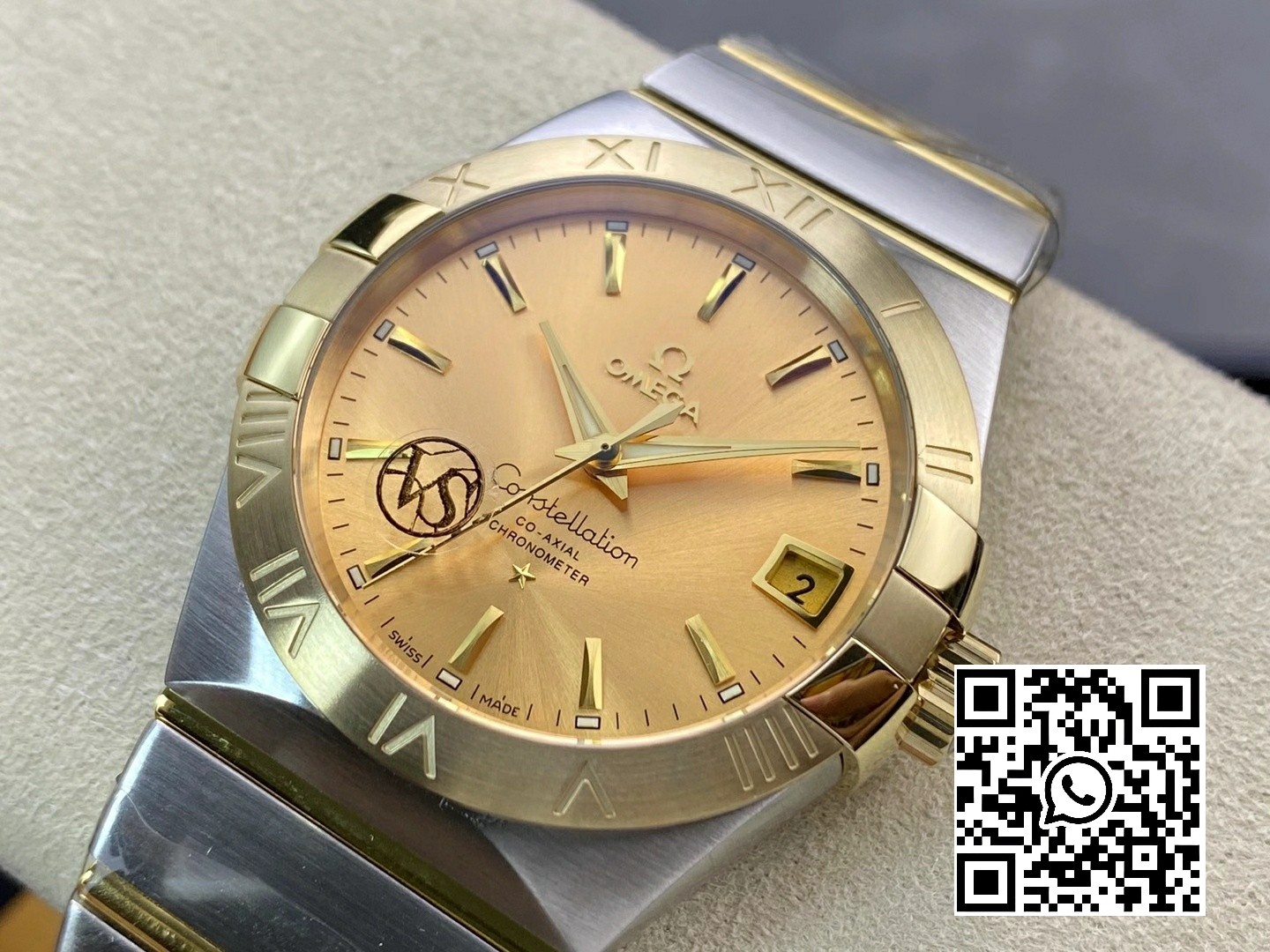 Omega Constellation 38mm SS/YG VS Factory 1:1 Best Edition Yellow Gold Dial