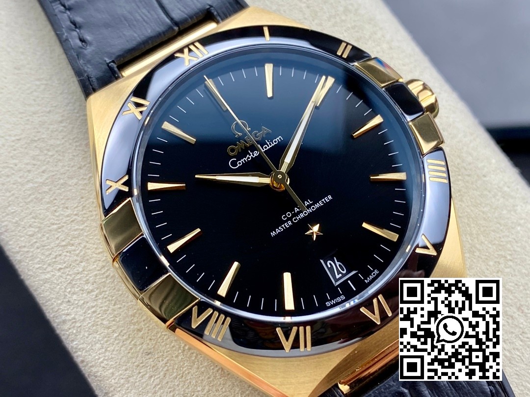 Omega Constellation Black Ceramic RG VS Factory 1:1 Best Edition Black Dial