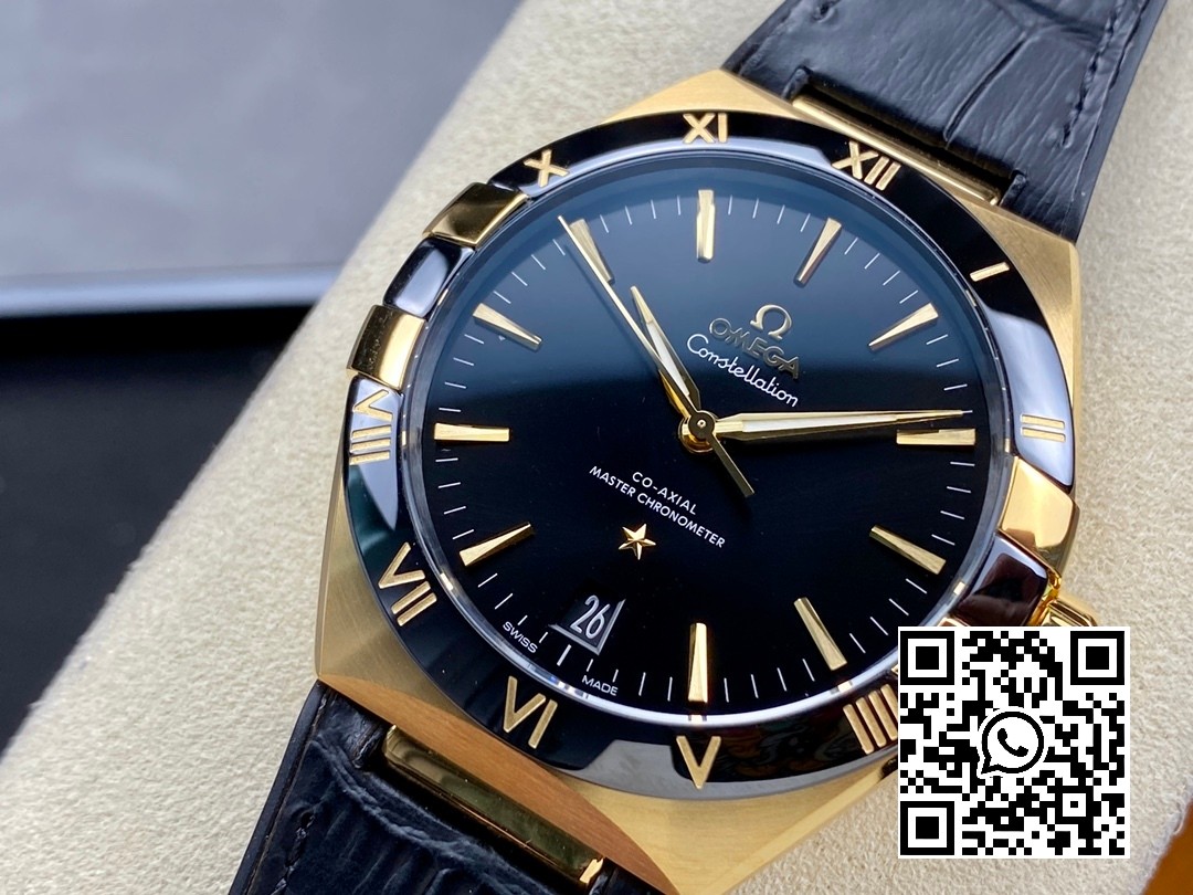 Omega Constellation Black Ceramic RG VS Factory 1:1 Best Edition Black Dial