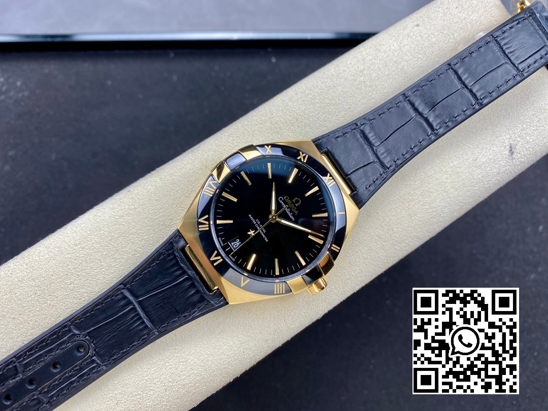 Omega Constellation Black Ceramic RG VS Factory 1:1 Best Edition Black Dial