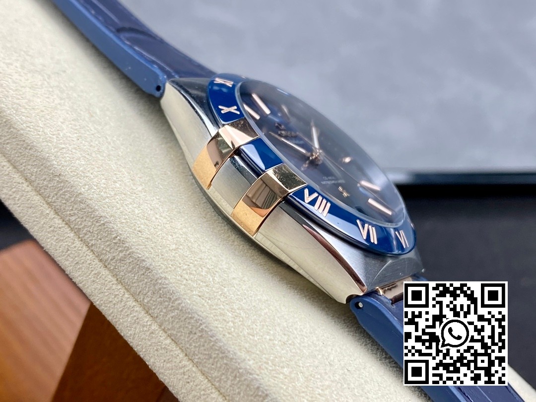 Omega Constellation Black Ceramic SS/RG VS Factory 1:1 Best Edition Blue Dial