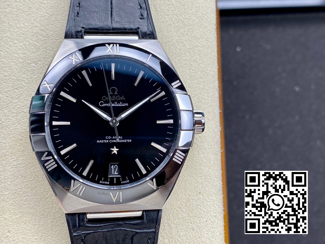 Omega Constellation Blue Ceramic SS VS Factory 1:1 Best Edition Black Dial