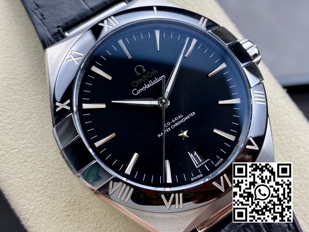 Omega Constellation Blue Ceramic SS VS Factory 1:1 Best Edition Black Dial