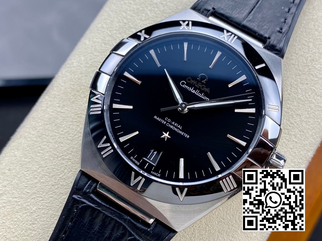 Omega Constellation Blue Ceramic SS VS Factory 1:1 Best Edition Black Dial