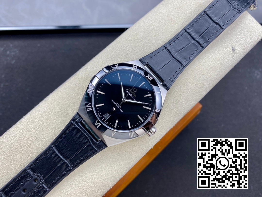 Omega Constellation Blue Ceramic SS VS Factory 1:1 Best Edition Black Dial