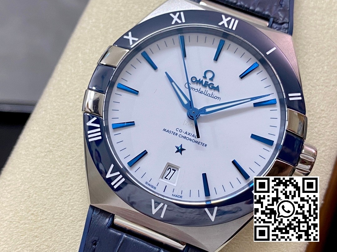 Omega Constellation Blue Ceramic SS VS Factory 1:1 Best Edition White Dial