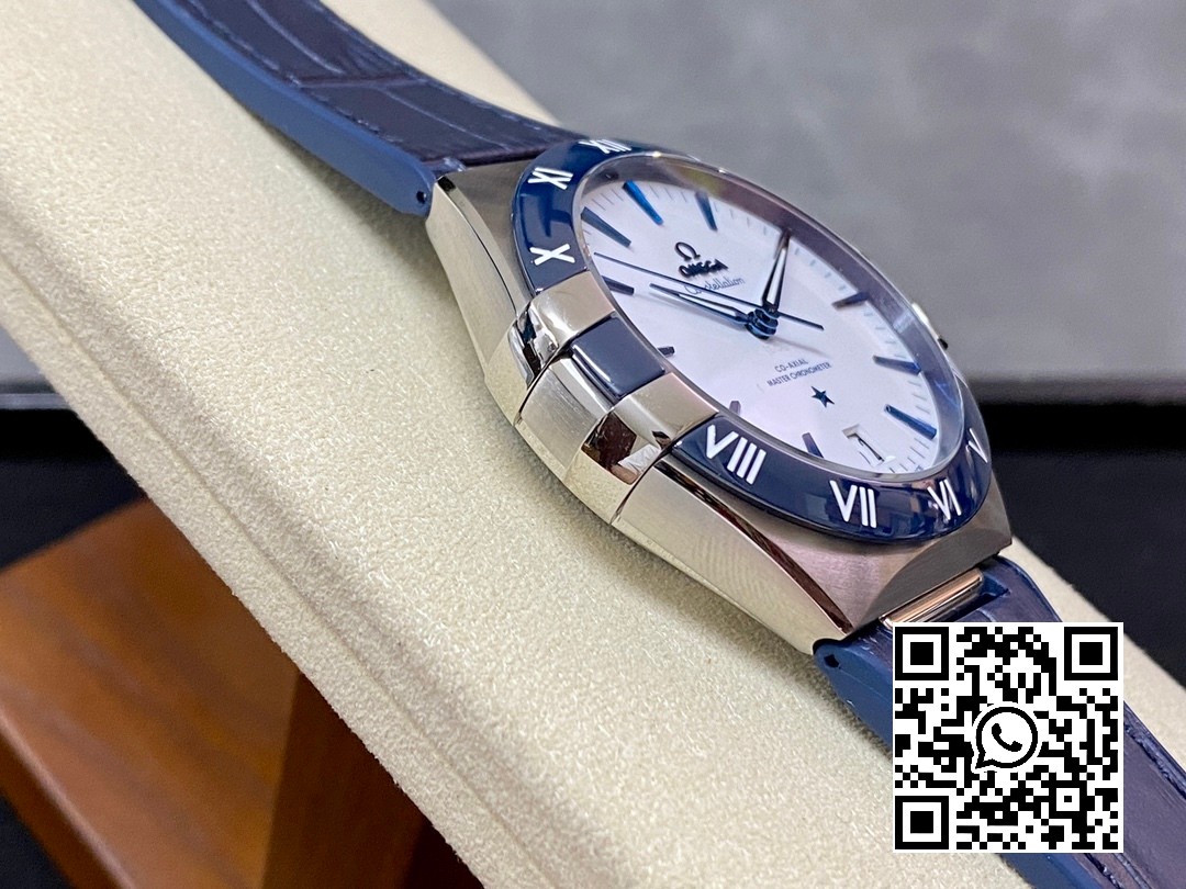 Omega Constellation Blue Ceramic SS VS Factory 1:1 Best Edition White Dial