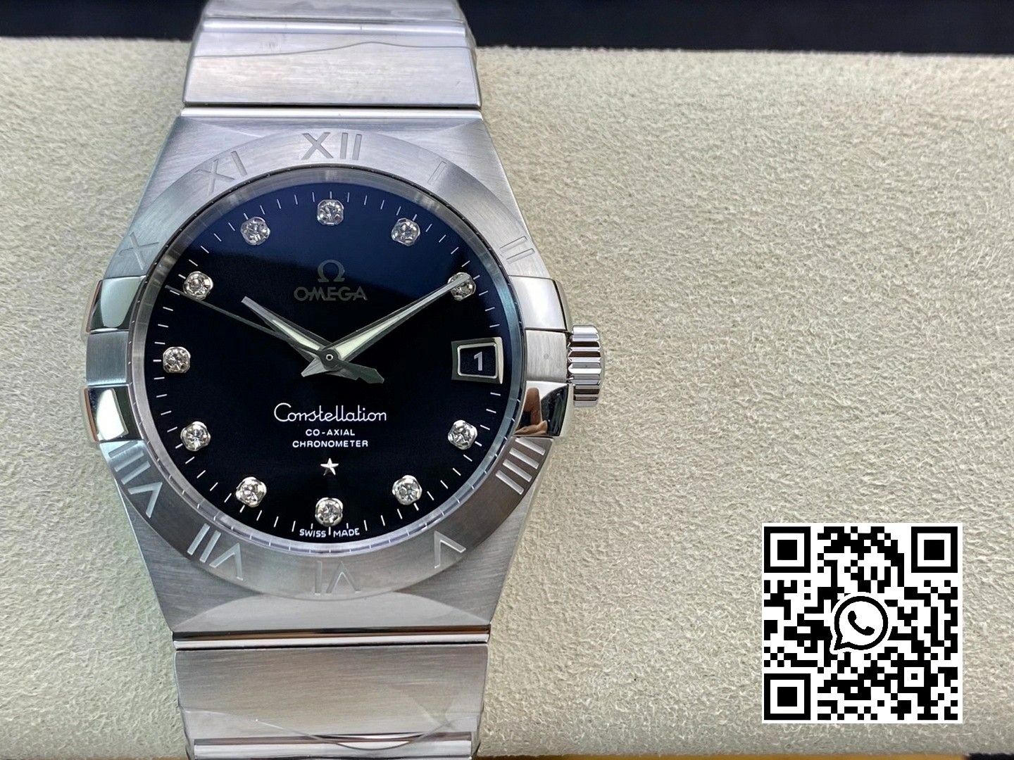 Omega Constellation 38mm SS VS Factory 1:1 Best Edition Black Dial