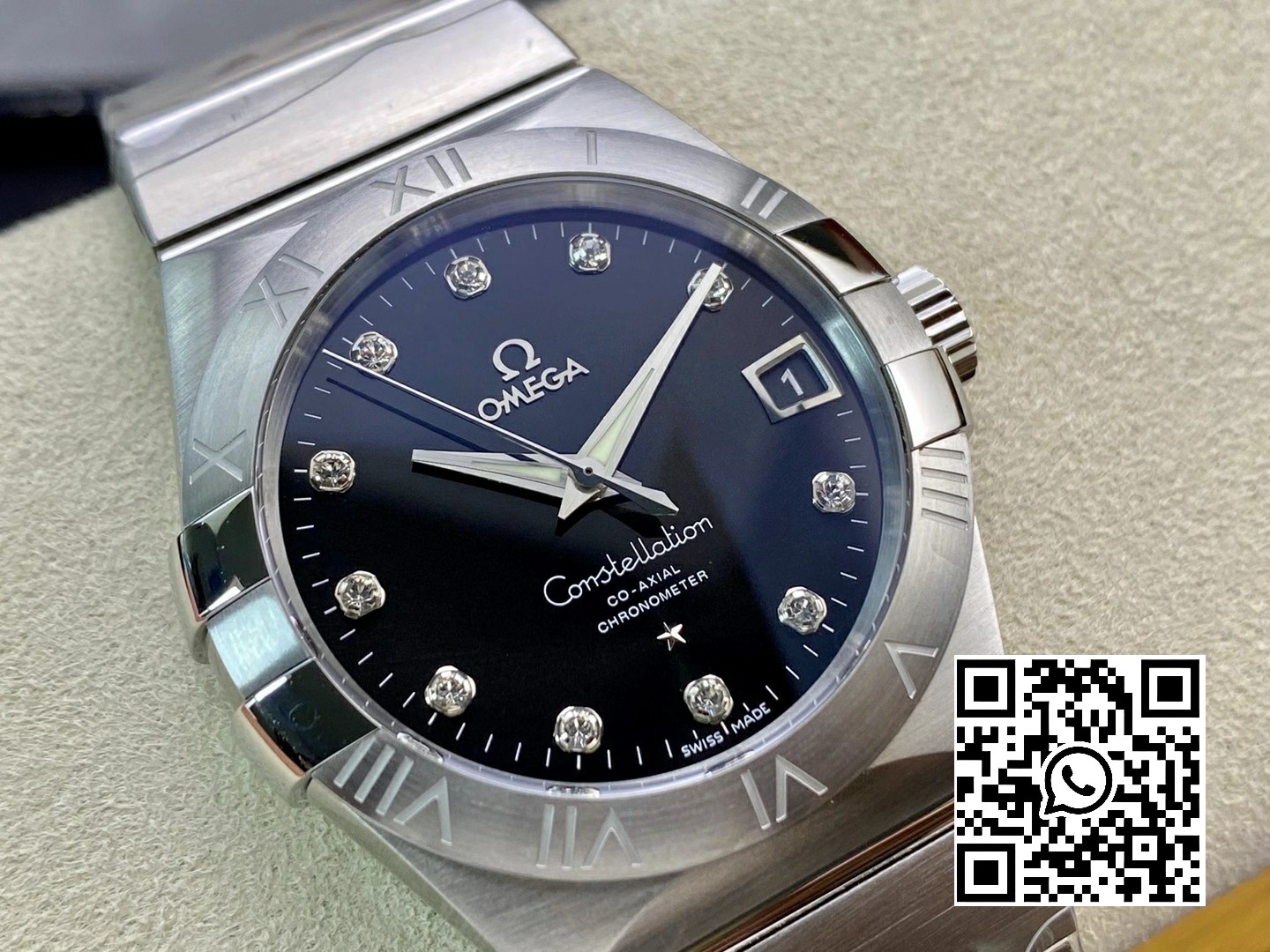 Omega Constellation 38mm SS VS Factory 1:1 Best Edition Black Dial