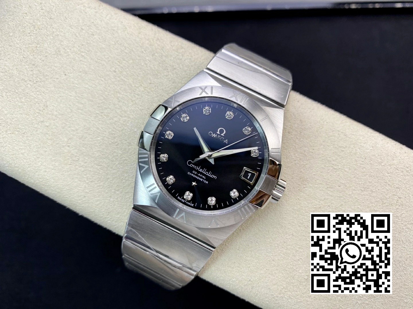 Omega Constellation 38mm SS VS Factory 1:1 Best Edition Black Dial