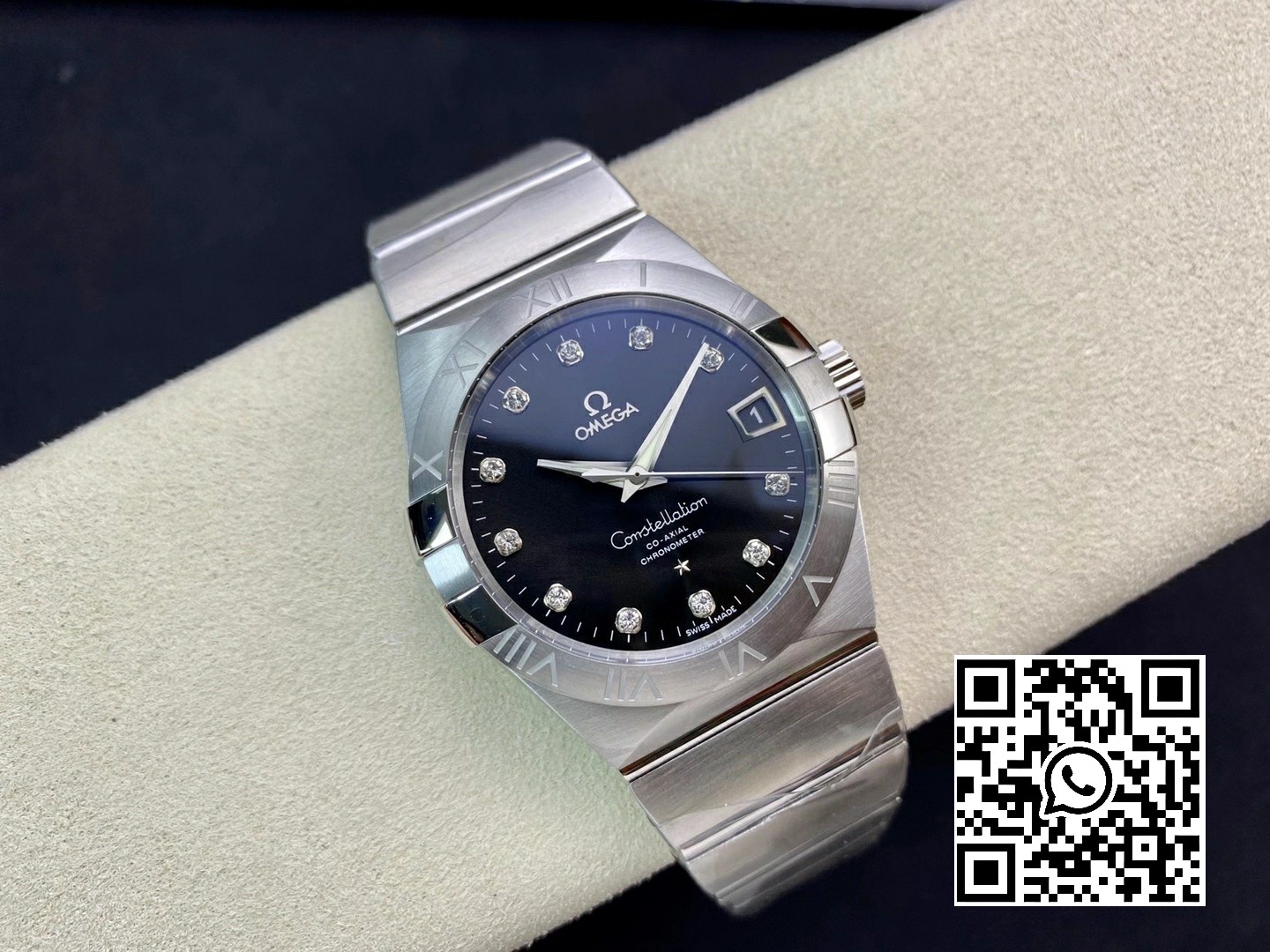 Omega Constellation 38mm SS VS Factory 1:1 Best Edition Black Dial