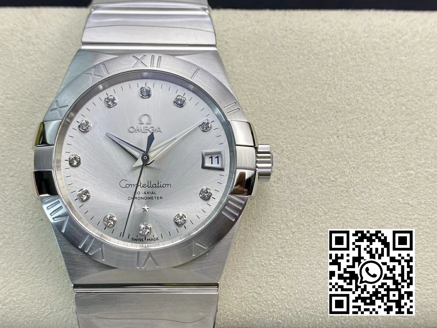 Omega Constellation 38mm SS VS Factory 1:1 Best Edition Silver Dial