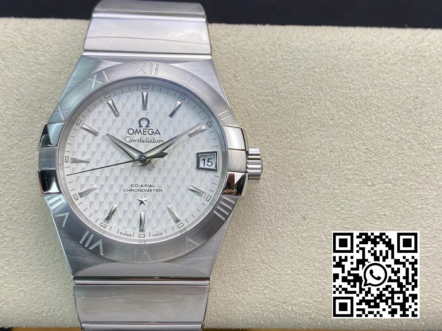 Omega Constellation 38mm SS VS Factory 1:1 Best Edition White Textured Dial