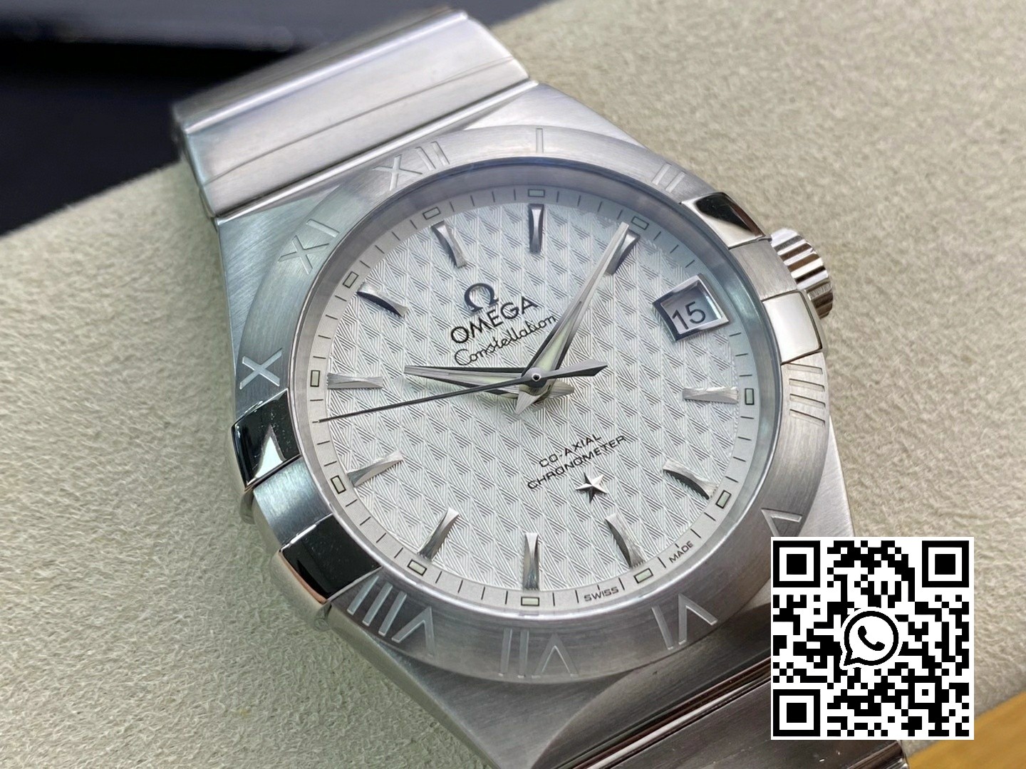 Omega Constellation 38mm SS VS Factory 1:1 Best Edition White Textured Dial