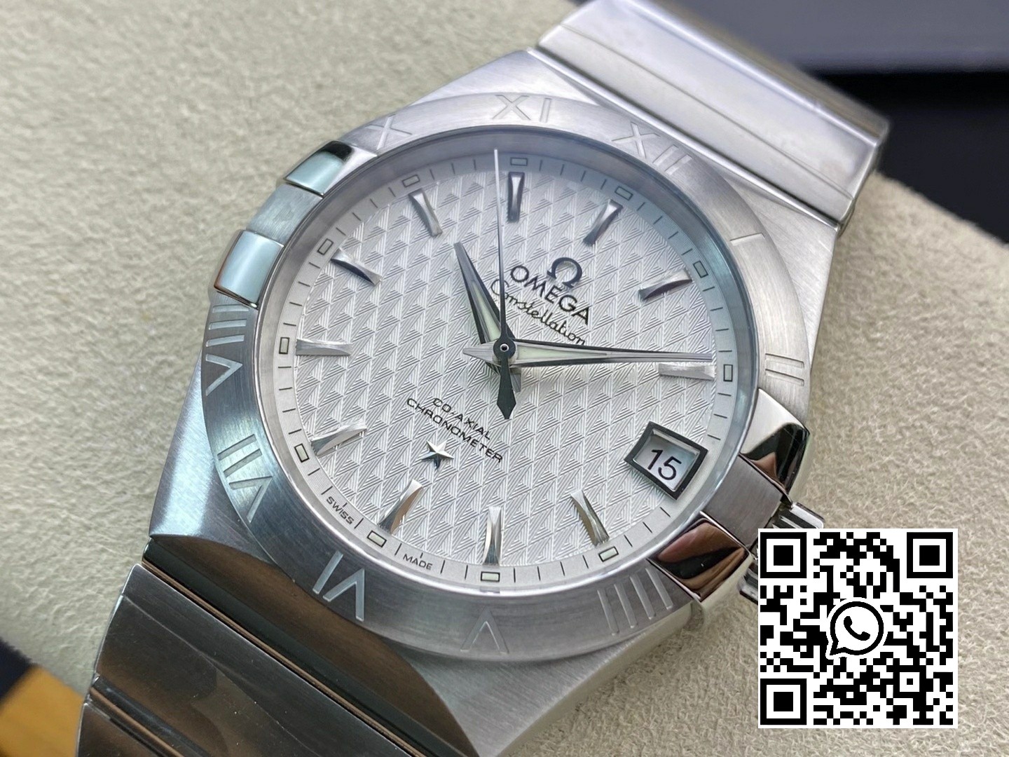 Omega Constellation 38mm SS VS Factory 1:1 Best Edition White Textured Dial