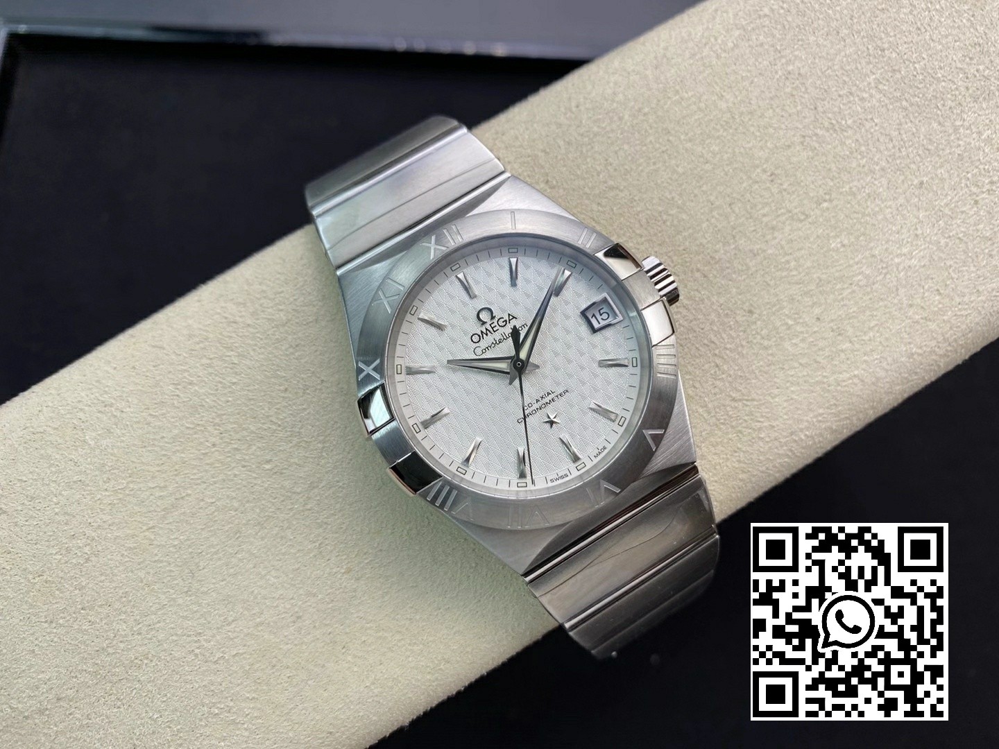 Omega Constellation 38mm SS VS Factory 1:1 Best Edition White Textured Dial