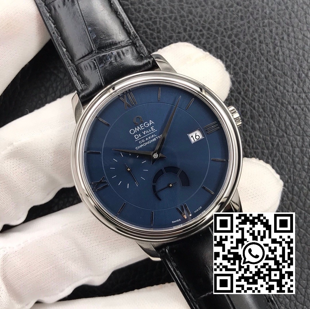 Omega De Ville Prestige Real PR SS ZF Factory 1:1 Best Edition Blue Dial