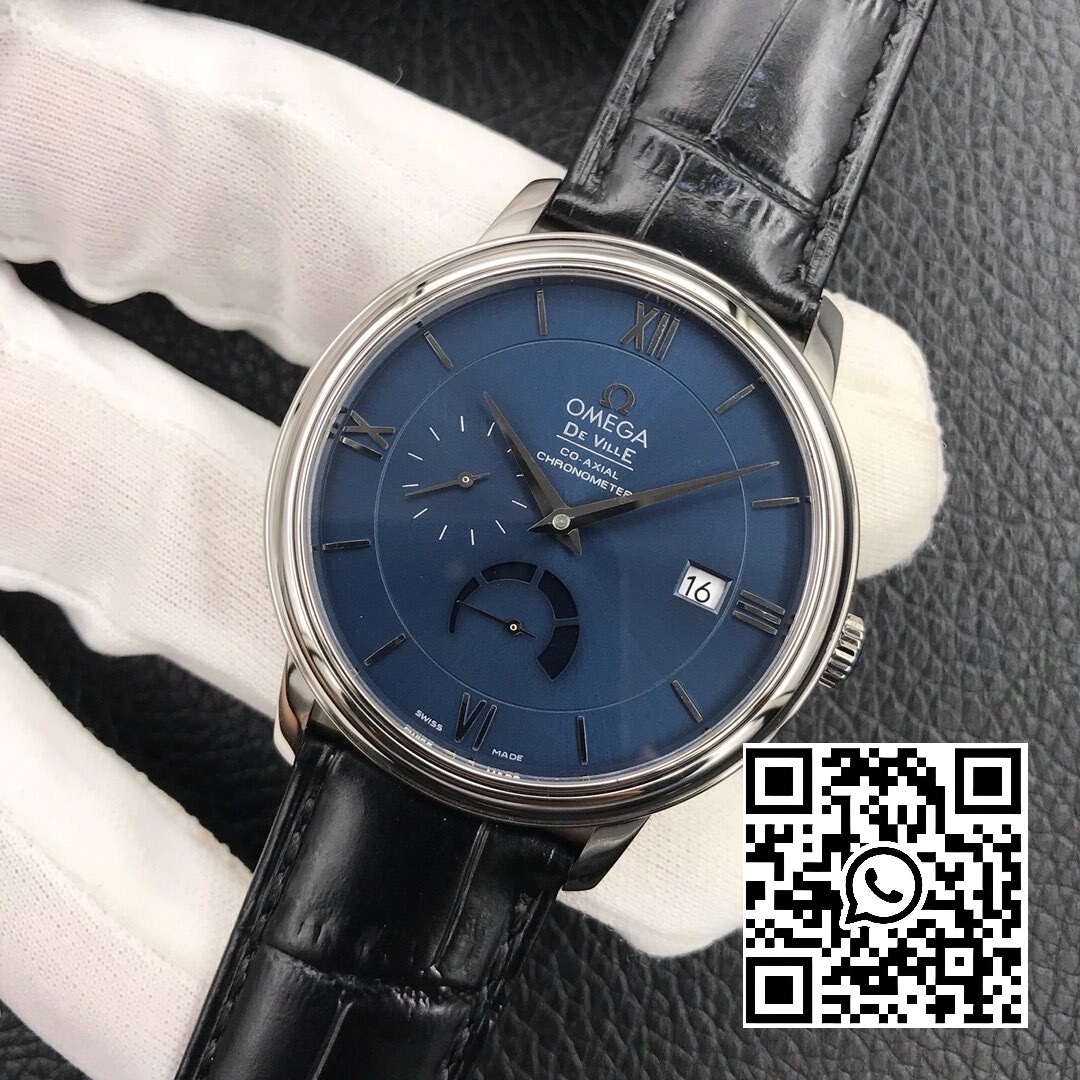 Omega De Ville Prestige Real PR SS ZF Factory 1:1 Best Edition Blue Dial