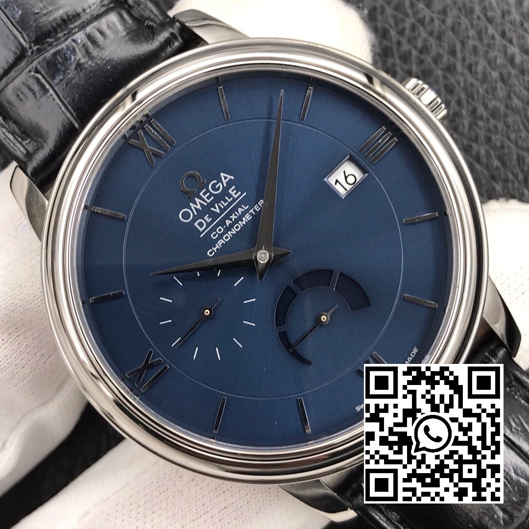 Omega De Ville Prestige Real PR SS ZF Factory 1:1 Best Edition Blue Dial