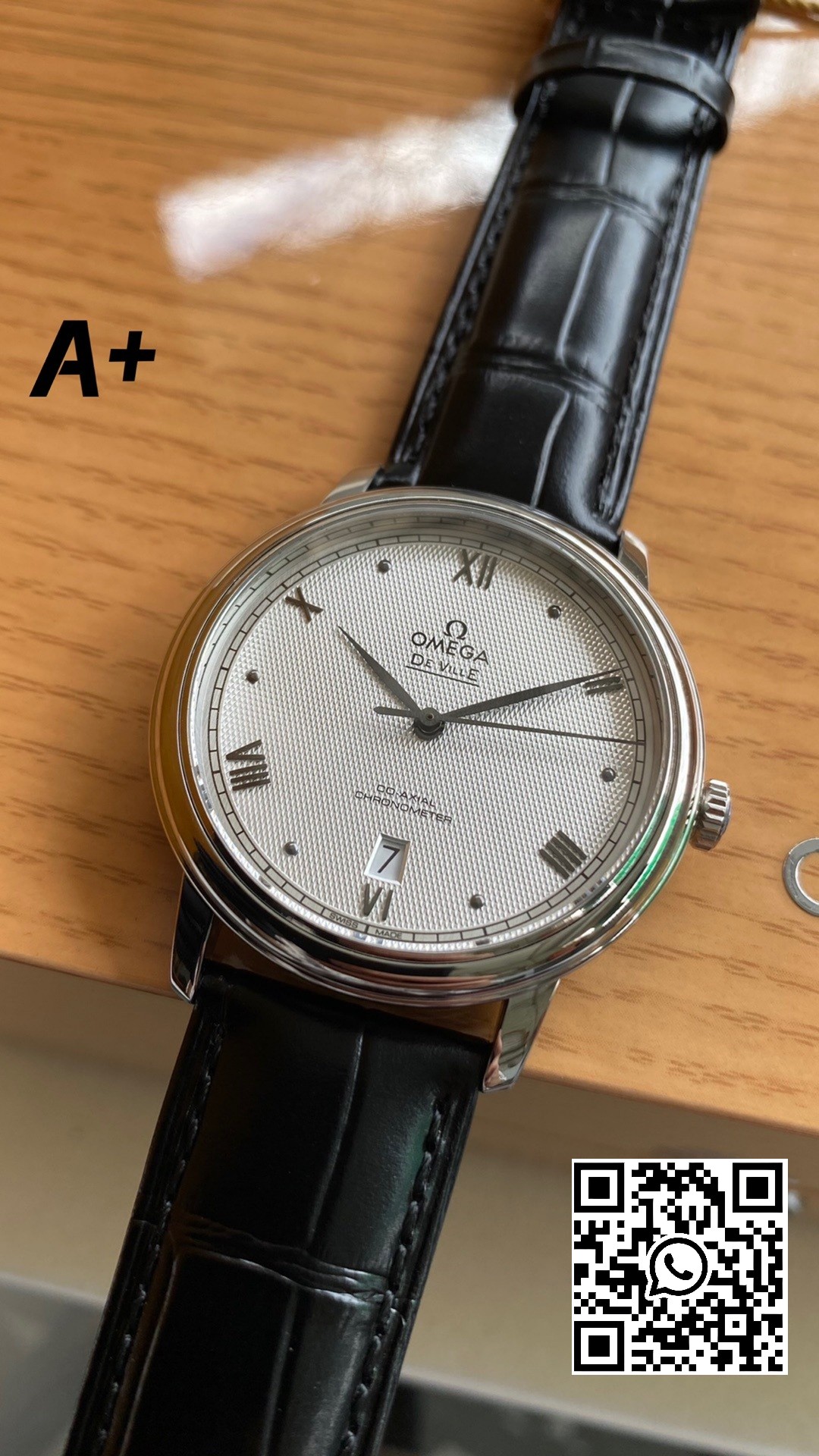 Omega De Ville Prestige 39.5mm SS A+ Factory 1:1 Best Edition White Diamond-shaped Dial