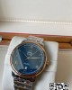 Omega De Ville Prestige 39.5mm RG/SS A+ Factory 1:1 Best Edition Blue Granular Dial