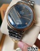 Omega De Ville Prestige 39.5mm RG/SS A+ Factory 1:1 Best Edition Blue Granular Dial