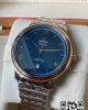 Omega De Ville Prestige 39.5mm RG/SS A+ Factory 1:1 Best Edition Blue Granular Dial