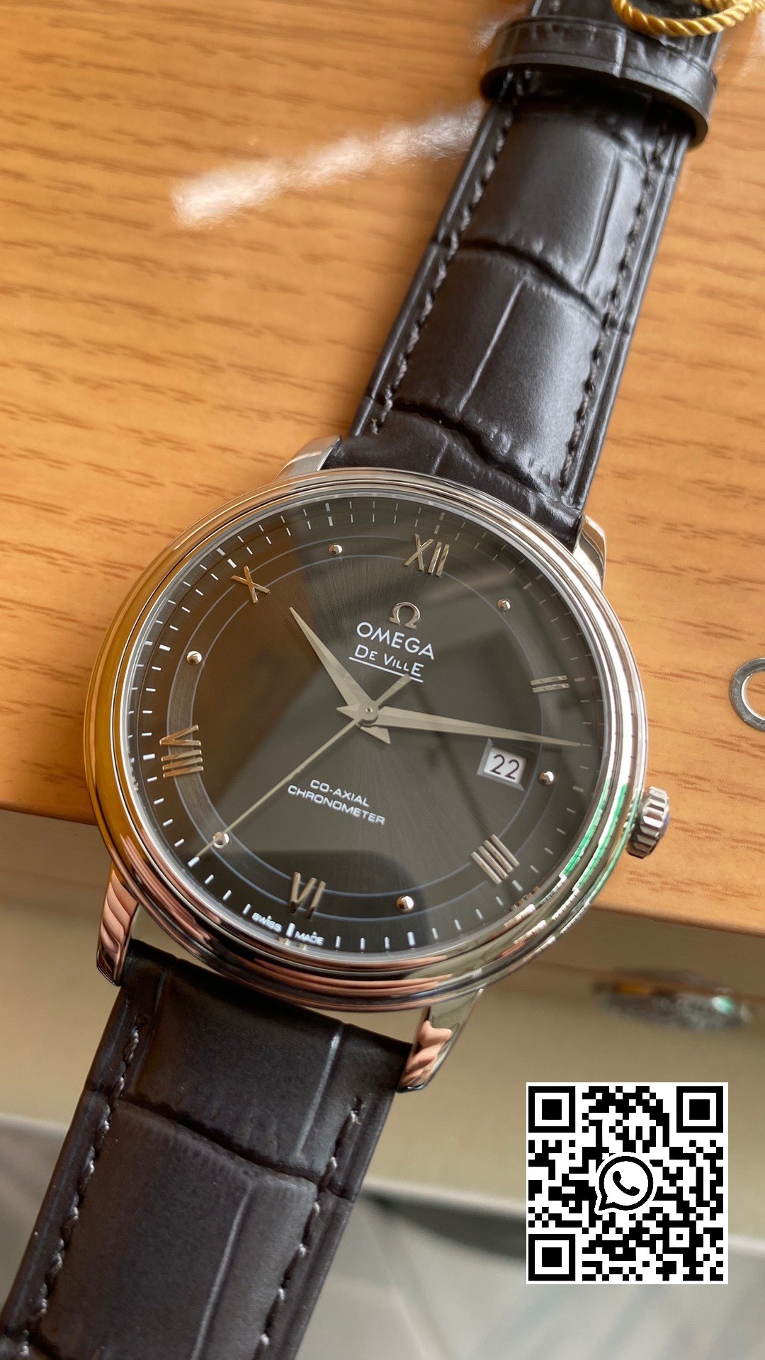 Omega De Ville Prestige 39.5mm SS A+ Factory 1:1 Best Edition Black Dial