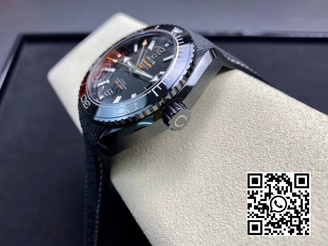 Omega Planet Ocean 45.5mm Deep Black Real Ceramic VS Factory Black Nylon Strap A8906 Super Clone