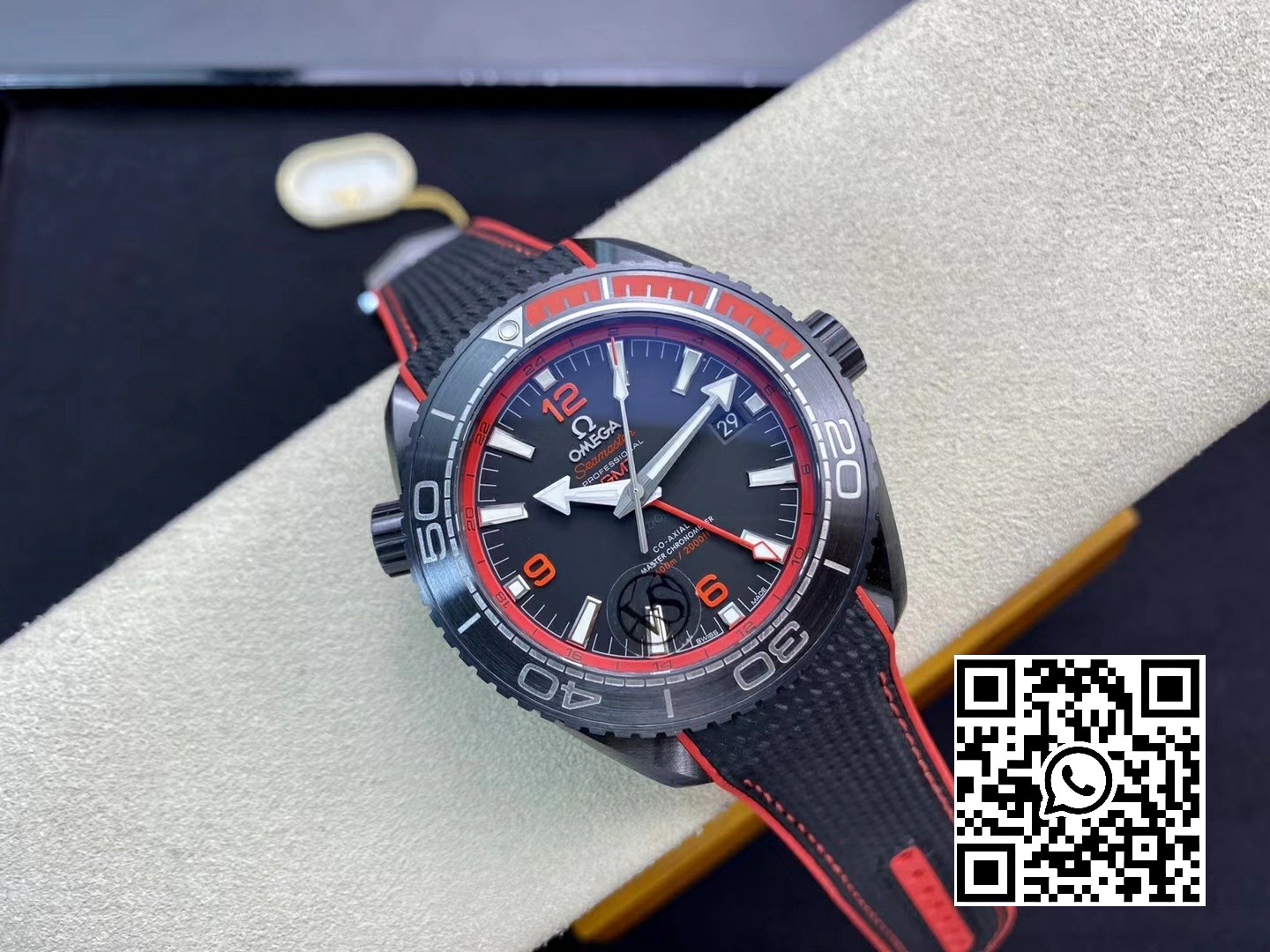 Omega Planet Ocean 45.5mm Deep Black red Real Ceramic VS Factory 1:1 Best Edition A8906 Super Clone