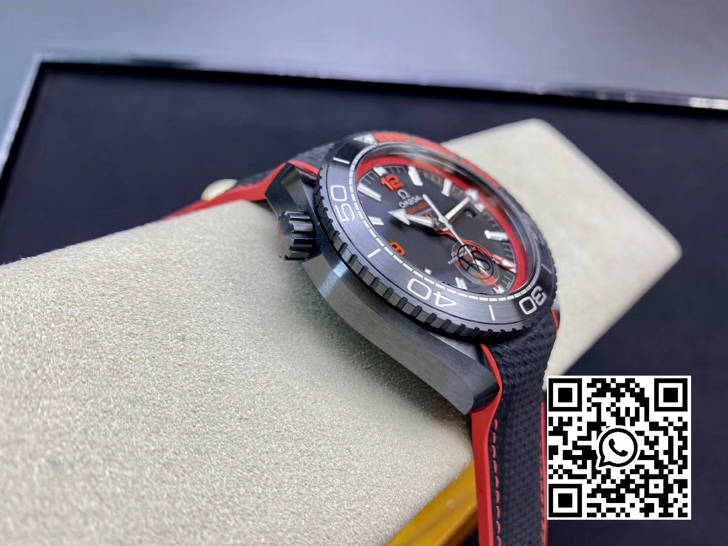 Omega Planet Ocean 45.5mm Deep Black red Real Ceramic VS Factory 1:1 Best Edition A8906 Super Clone