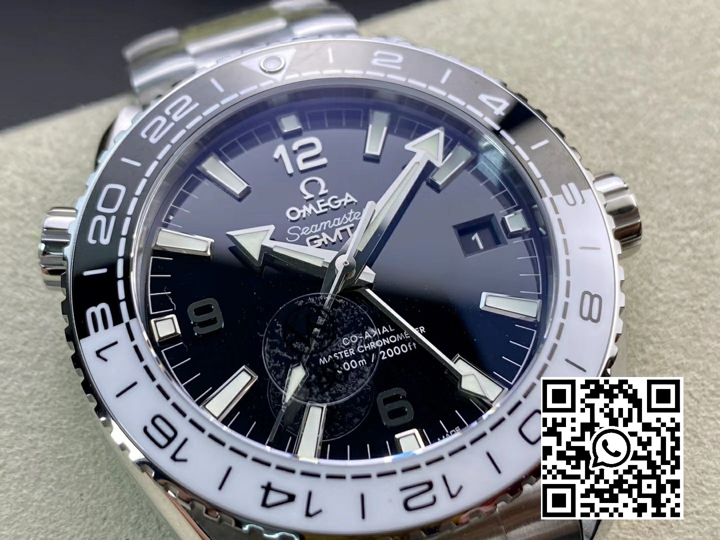 Omega Planet Ocean 600M ‘Tai Chi’ GMT 43.5mm VS Factory 1:1 Best Edition Black/White Ceramic Bezel and Dial