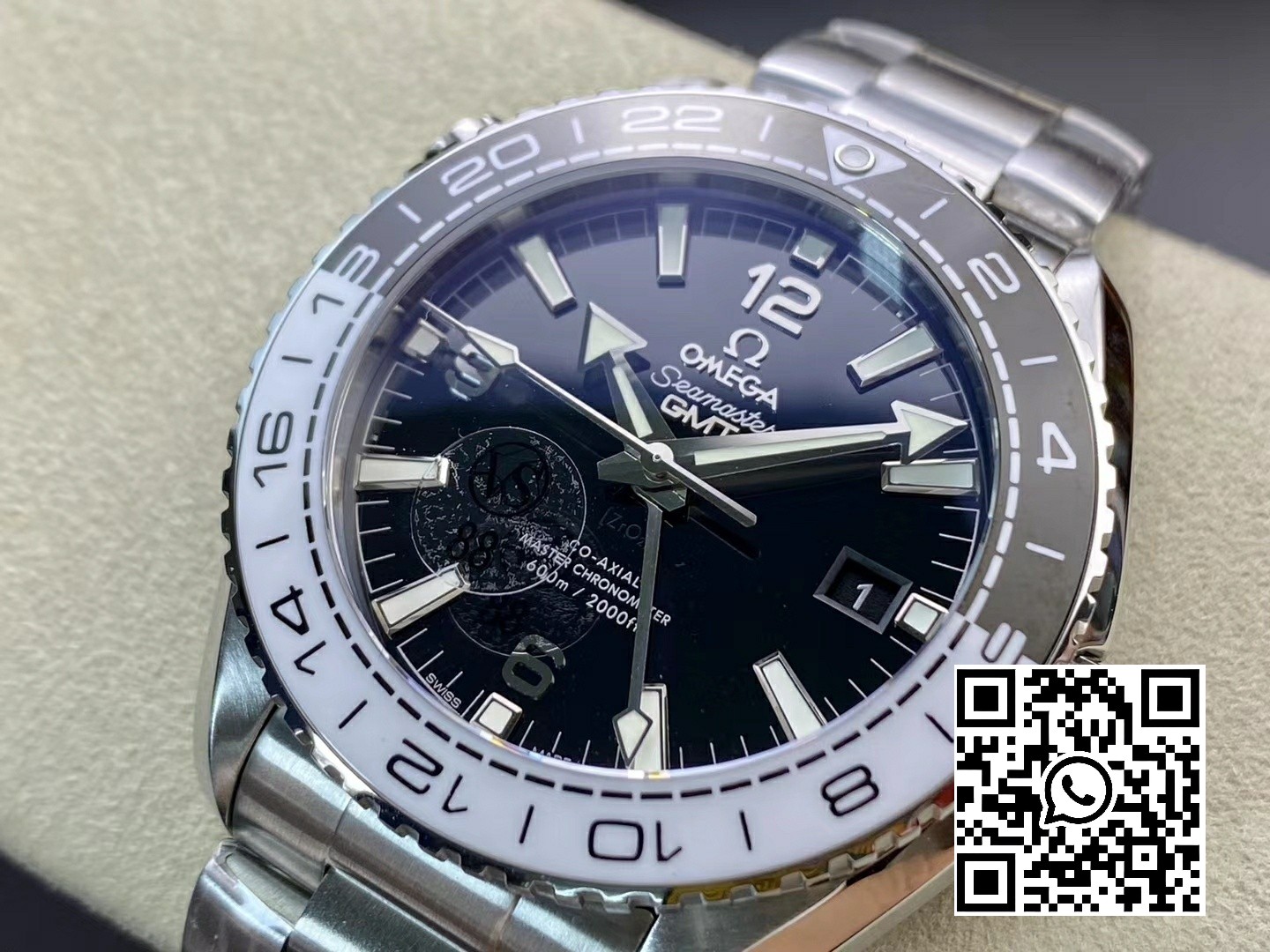 Omega Planet Ocean 600M ‘Tai Chi’ GMT 43.5mm VS Factory 1:1 Best Edition Black/White Ceramic Bezel and Dial