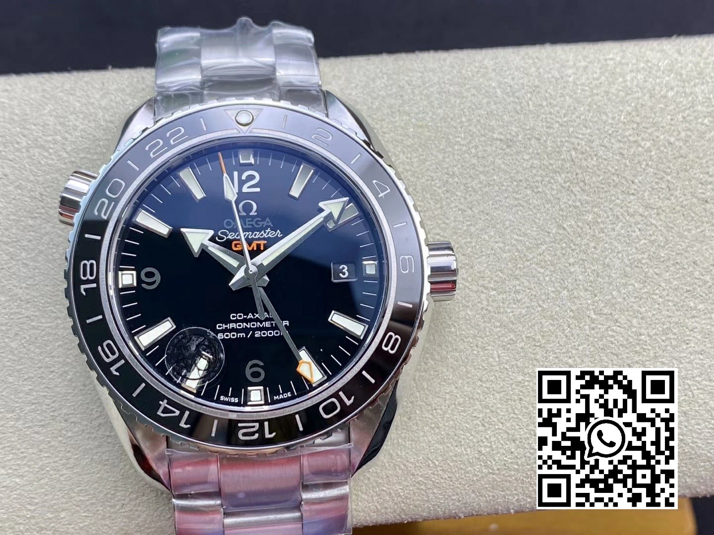 Omega Planet Ocean 600M Co-Axial GMT 43.5mm VS Factory 1:1 Best Edition Black Dial