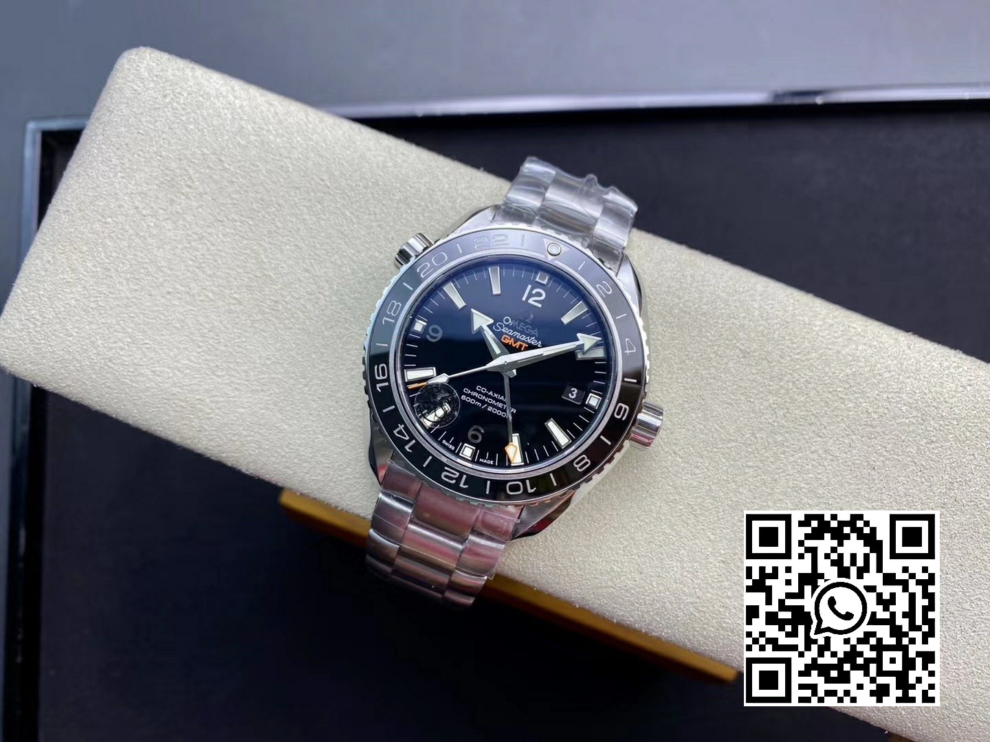 Omega Planet Ocean 600M Co-Axial GMT 43.5mm VS Factory 1:1 Best Edition Black Dial