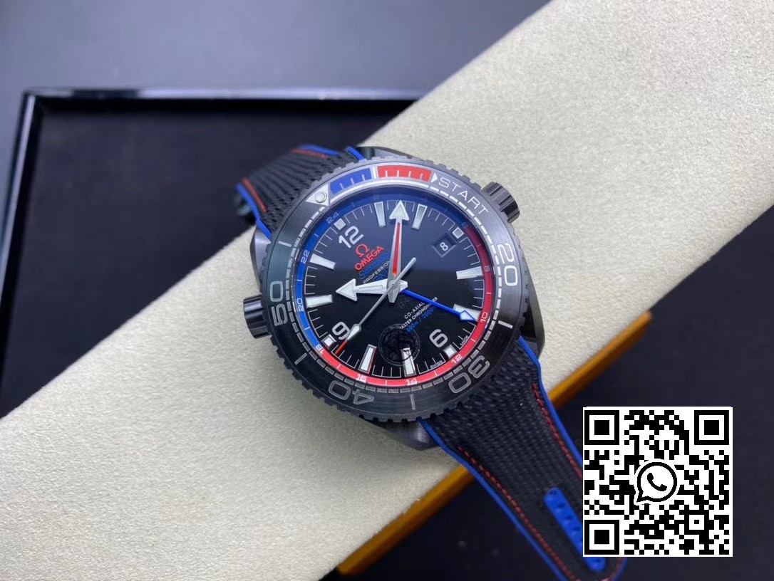 Omega Planet Ocean GMT 45.5mm ETNZ “Deep Black” Real Ceramic VS Factory 1:1 Best Edition A8906 Super Clone