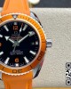 Omega Planet Ocean Professional Orange Bezel 42mm VS Factory1:1 Best Edition on Orange Rubber Strap A8500 Super Clone