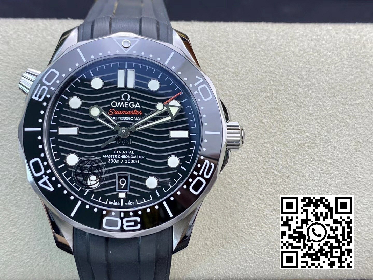 Omega Seamaster 2018 Diver 300M VS Factory 1:1 Best Edition Black Ceramic Black Dial