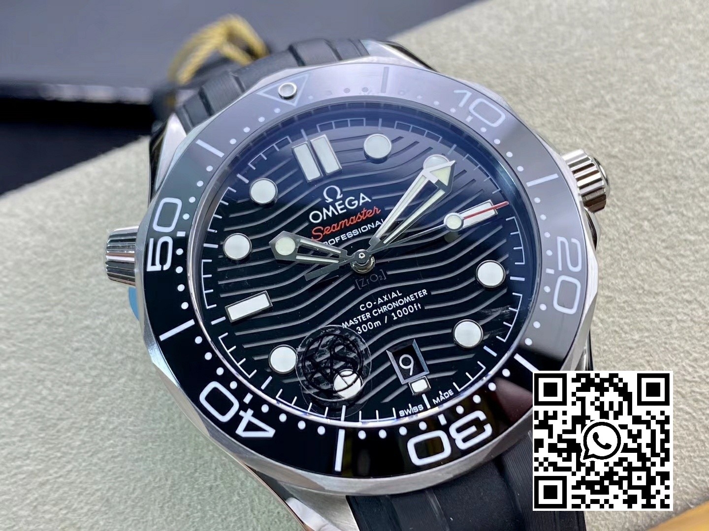 Omega Seamaster 2018 Diver 300M VS Factory 1:1 Best Edition Black Ceramic Black Dial