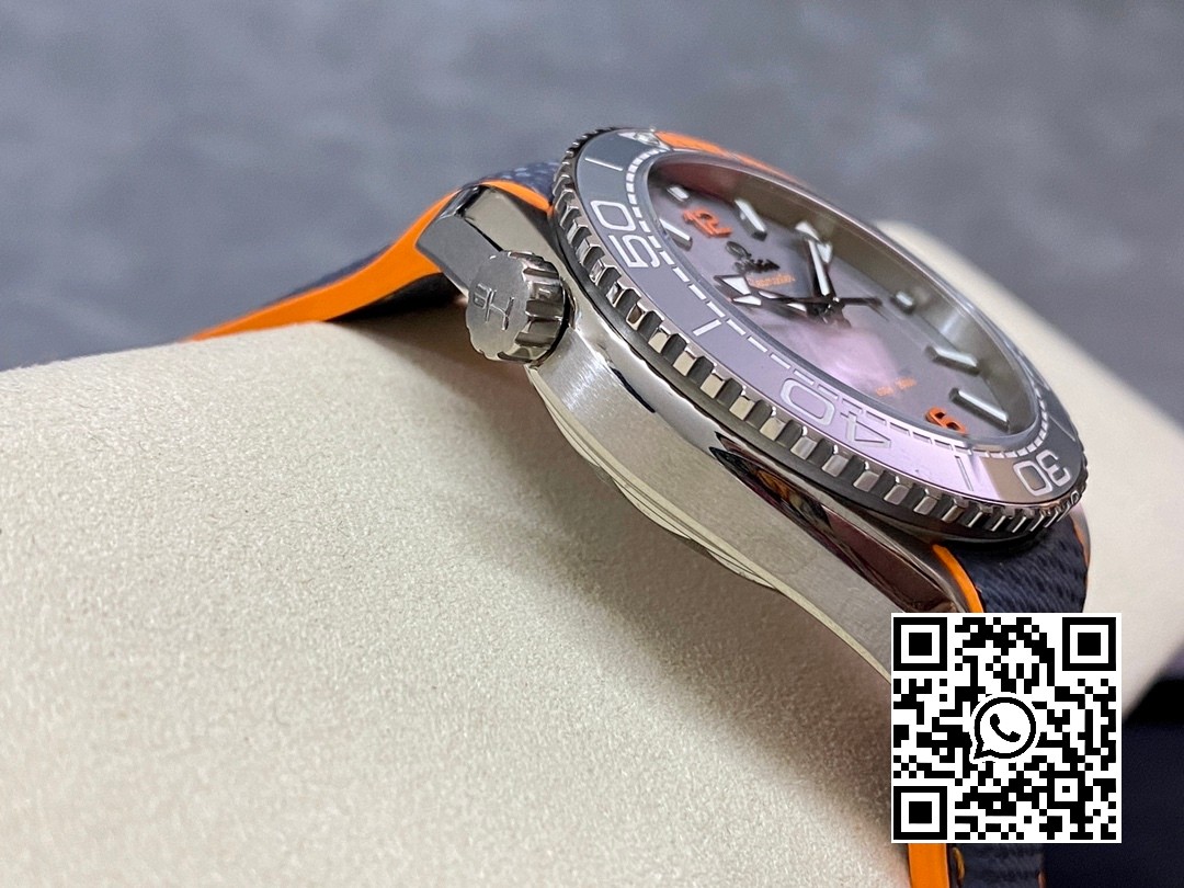 Omega Planet Ocean 43.5mm Ti VS Factory 1:1 Best Edition Black/Orange Bezel Gray Dial