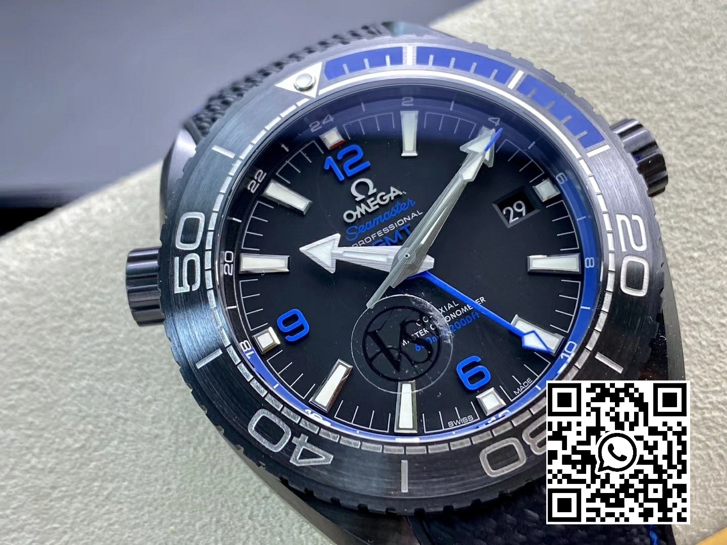 Omega Planet Ocean 45.5mm Deep Black blue Real Ceramic VS Factory 1:1 Best Edition A8906 Super Clone