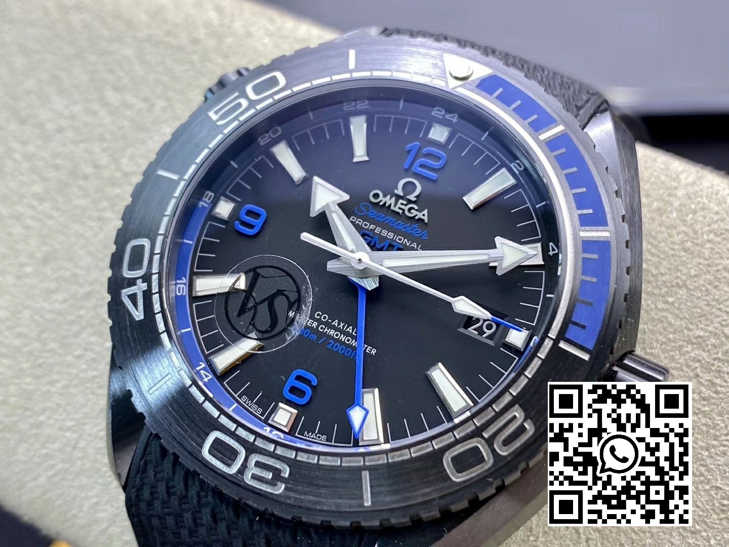 Omega Planet Ocean 45.5mm Deep Black blue Real Ceramic VS Factory 1:1 Best Edition A8906 Super Clone